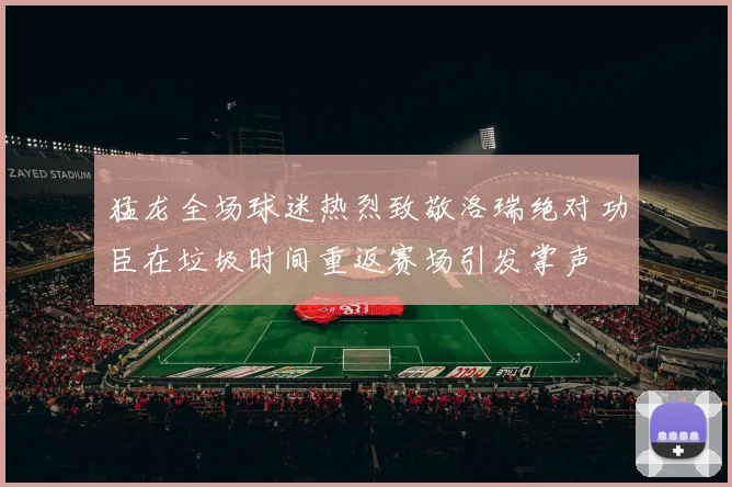 猛龙全场球迷热烈致敬洛瑞绝对功臣在垃圾时间重返赛场引发掌声